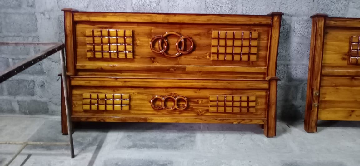 Chakra Carved Bed